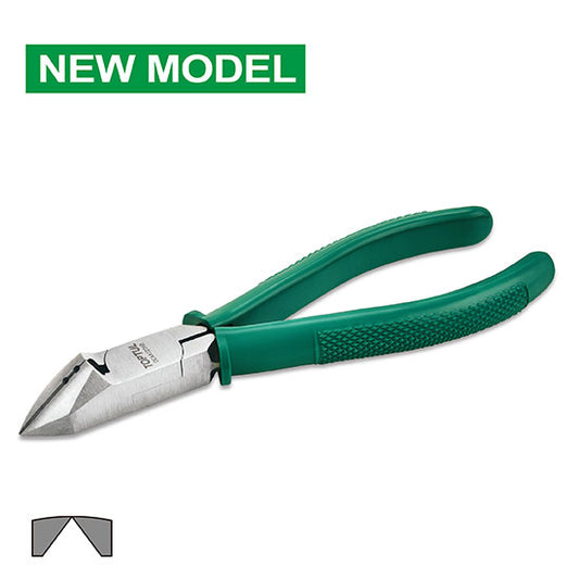 Slant edge cutting pliers