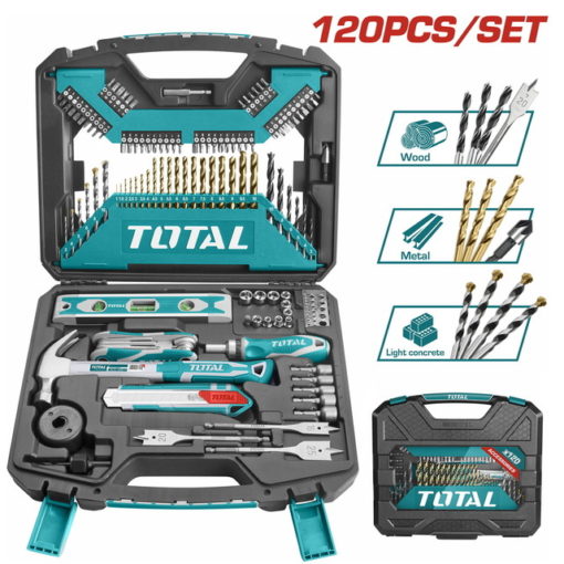 120pc DRILLBIT AND TOOL ACCESSORY SET - TOTAL