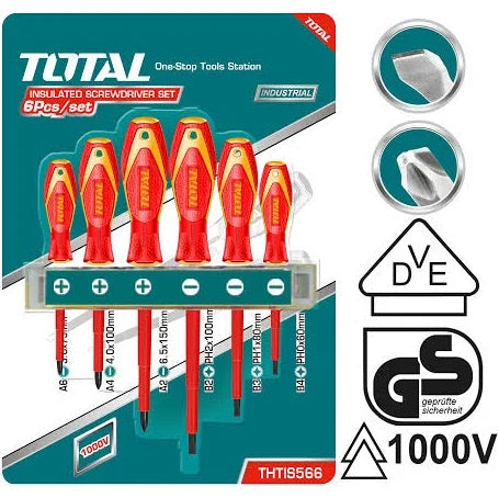 6pc INSULATEDSCREWDRIVER SET - TOTAL