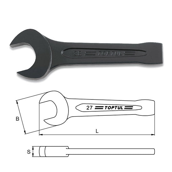 Open end slogging spanners